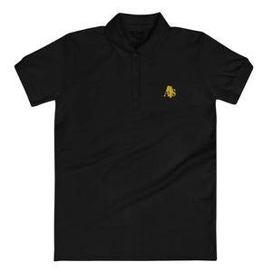 Alkebulan Supply Gold Logo Embroidered Women's Polo Shirt - Alkebulan Supply